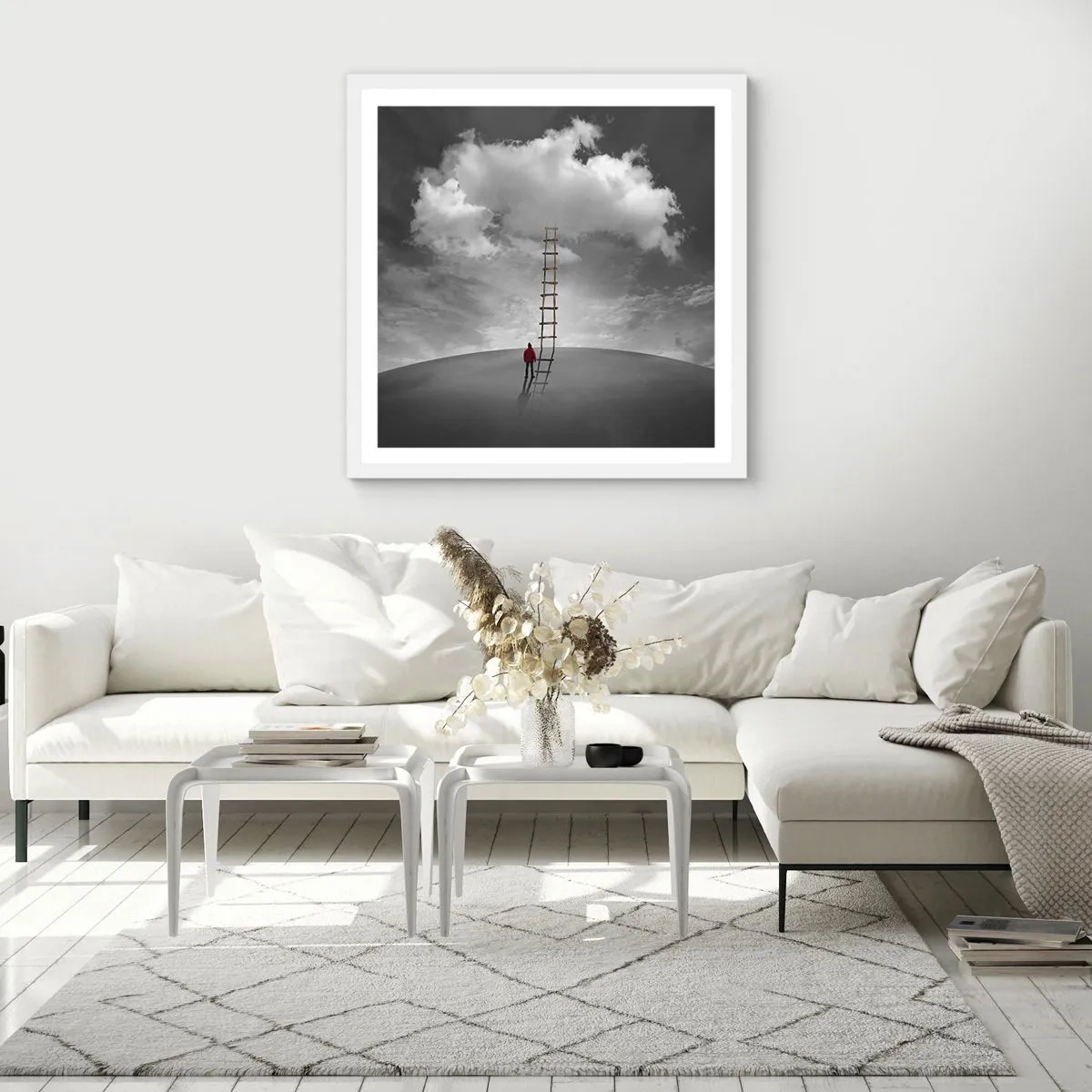 Poszter fekete keretben - Minden lehetséges - 40x40 cm