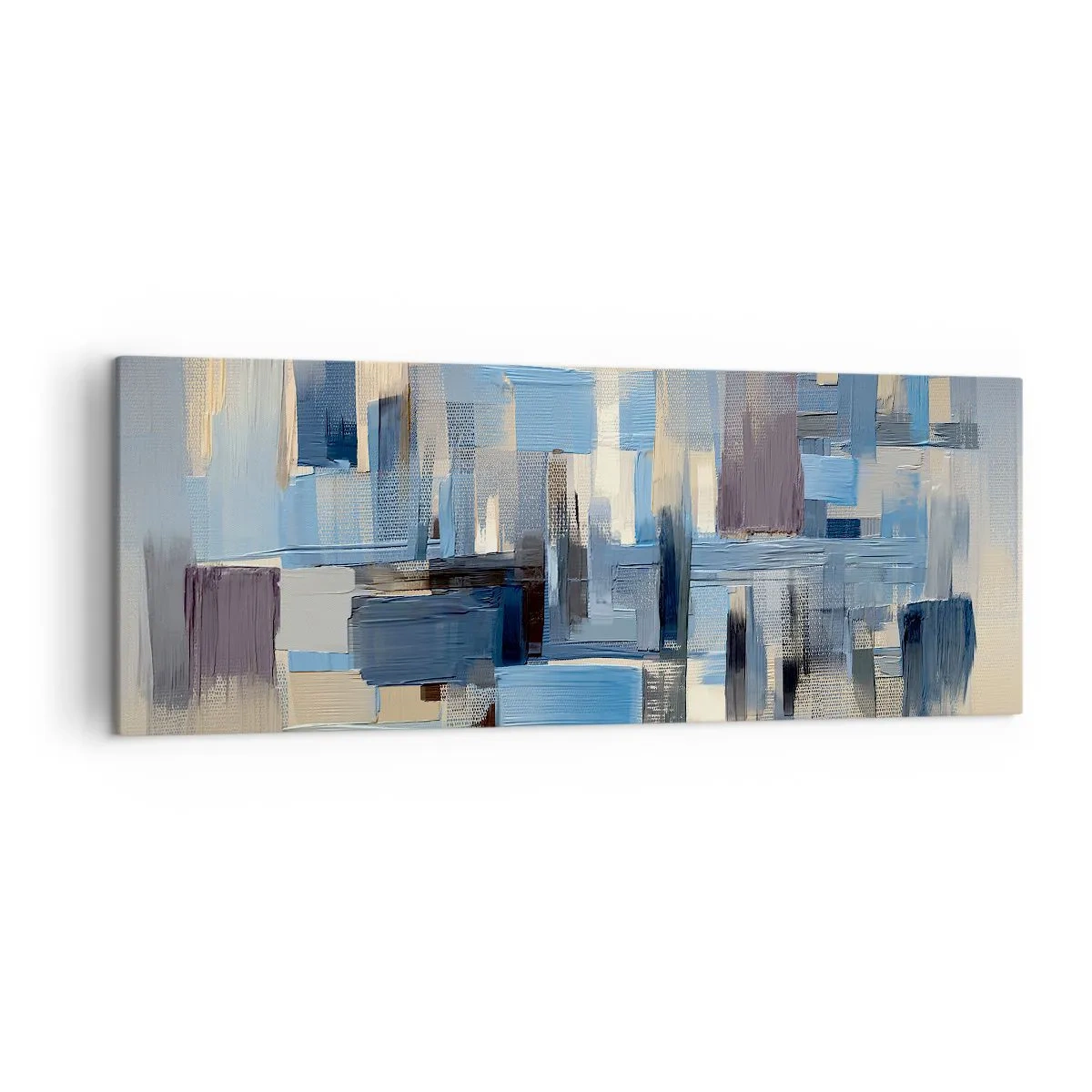 Vászonkép - Kék építmény - 140x50 cm