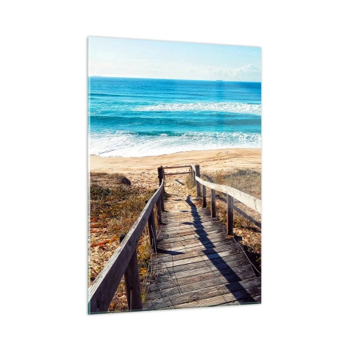 Üveg kép - Fuss! - 50x70 cm