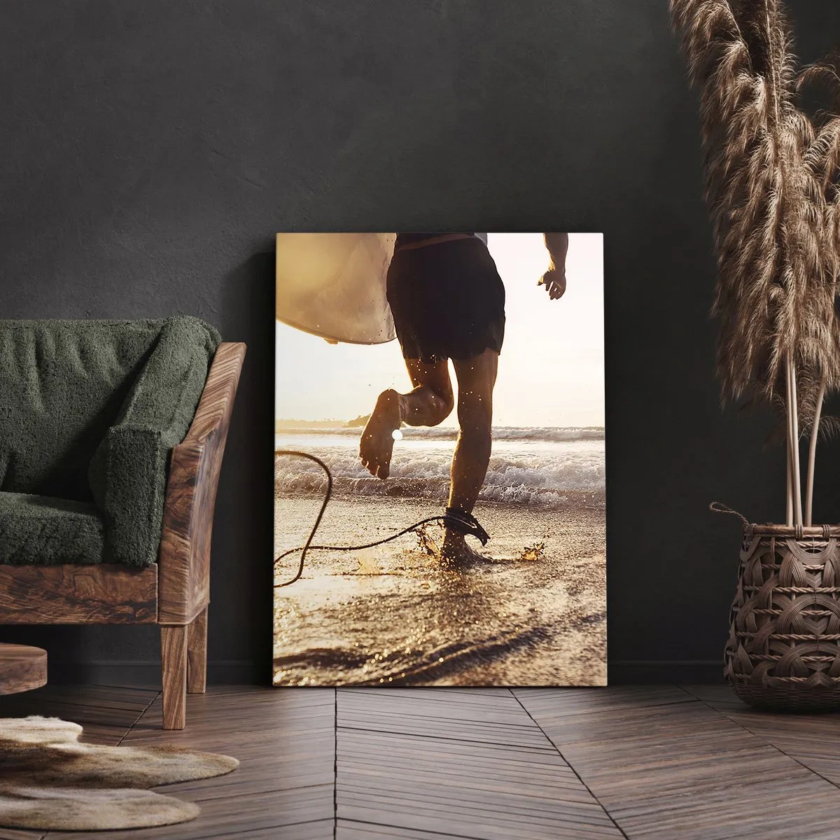 Vászonkép - A hullám felé - 55x100 cm