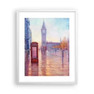 Poszter fekete keretben -  Őszi nap Londonban - 40x50 cm