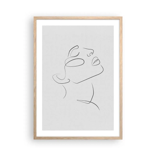 Poszter világos tölgy keretben - Az álmok fordulatai - 50x70 cm