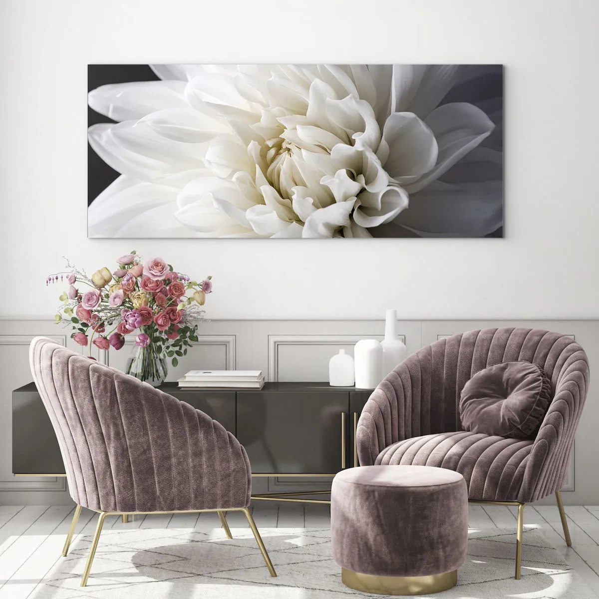 Üveg kép - Menyasszony reggele - 100x40 cm