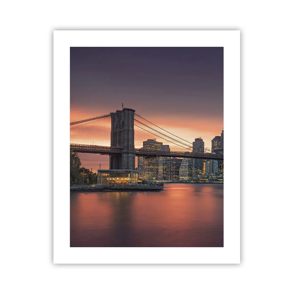 Poszter - Lila csendbe merülve - 40x50 cm