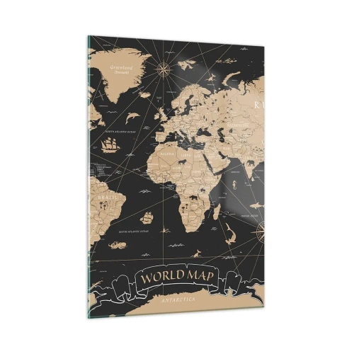 Üveg kép - A világom határai - 50x70 cm