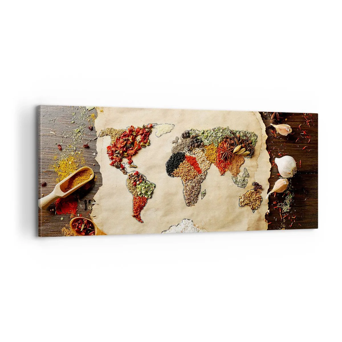 Vászonkép - A világ összes íze - 100x40 cm