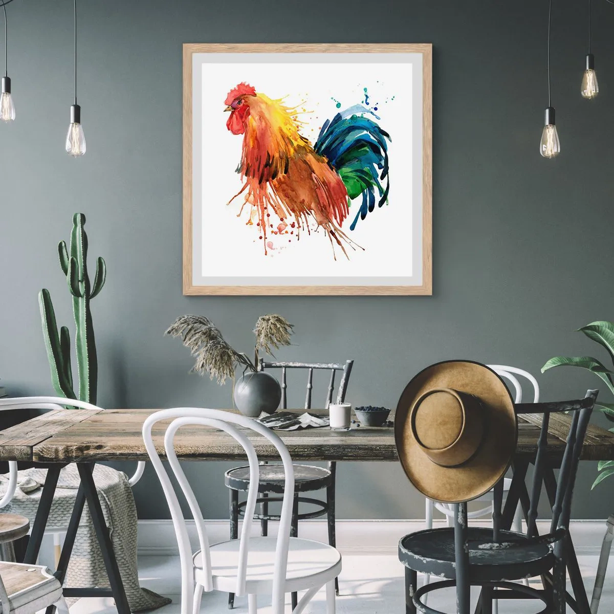 Poszter világos tölgy keretben - Királyi ruha, királyi büszkeség - 40x40 cm