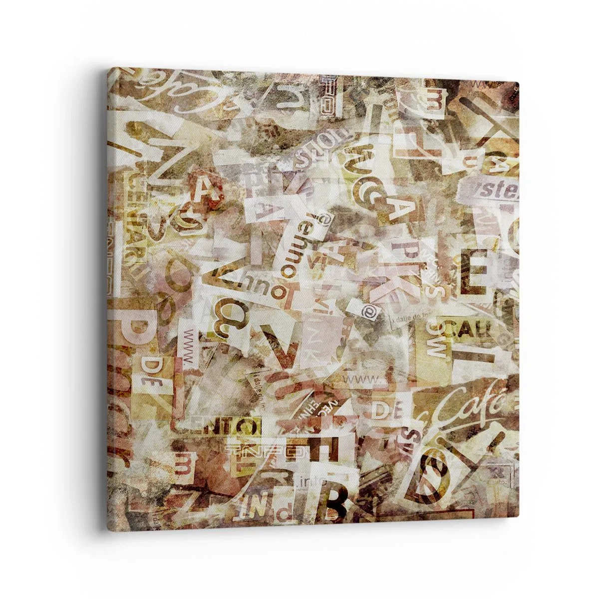 Vászonkép - Betűkkel egyesítem a fecsegést - 40x40 cm