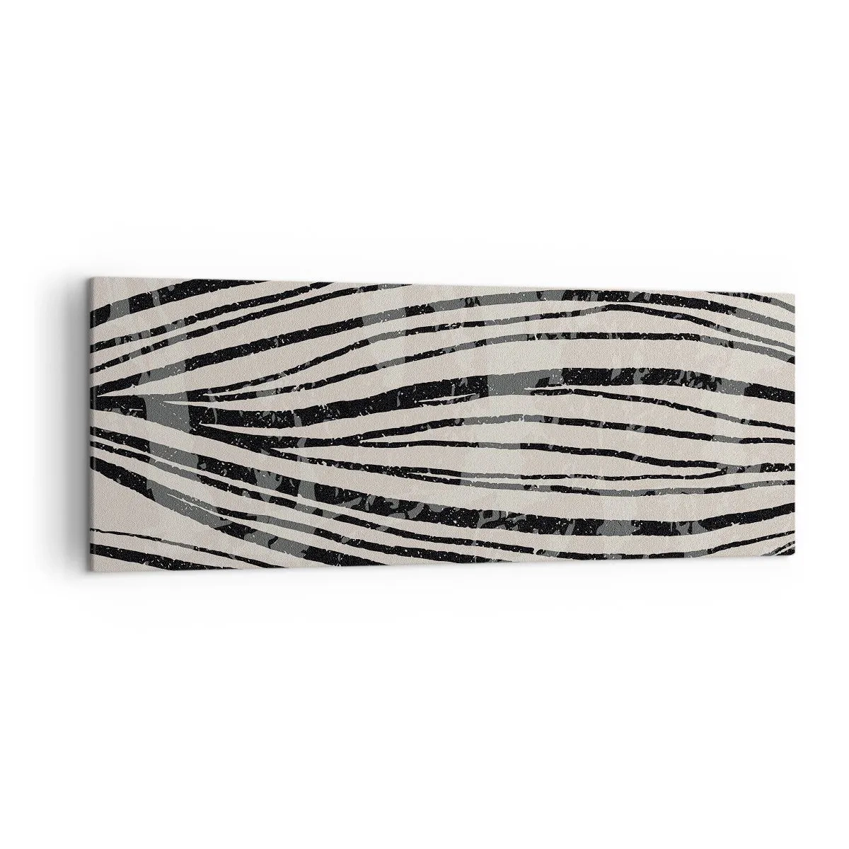Vászonkép - Vonalak csobbanása - 140x50 cm