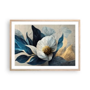 Poszter világos tölgy keretben - Arany szíve van - 70x50 cm