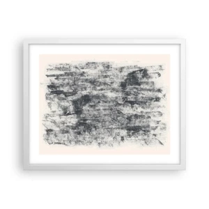 Poszter fekete keretben - Ködös kompozíció - 50x40 cm
