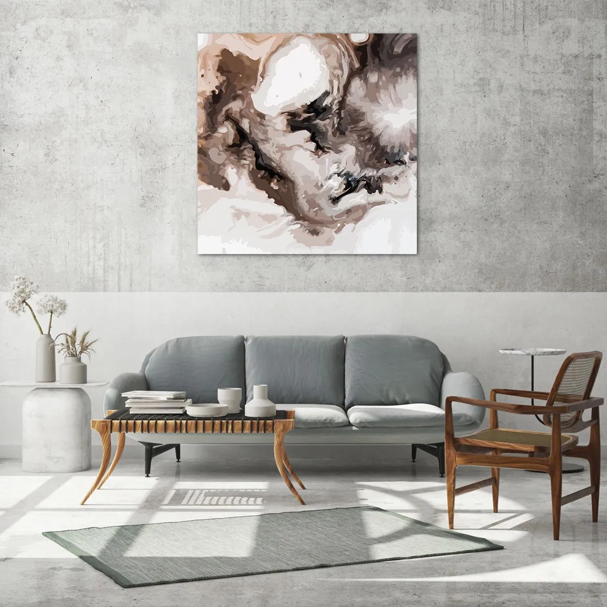 Üveg kép - Egy galaxis születése - 70x70 cm