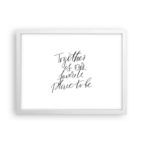 Poszter fekete keretben - Te is érzed? - 40x30 cm