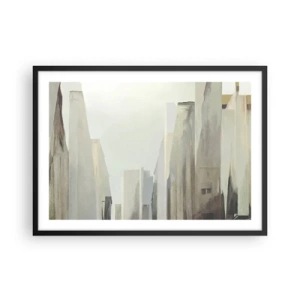Poszter fehér keretben - Álom a városról - 70x50 cm