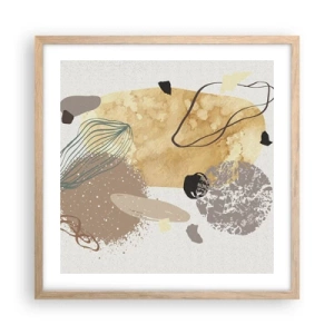 Poszter világos tölgy keretben - Alkalmazott plumkológia - 50x50 cm