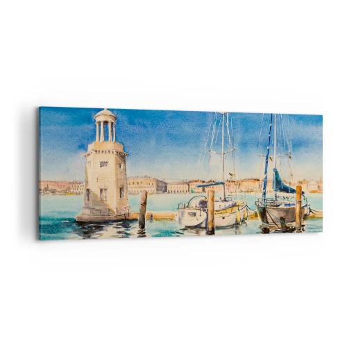 Vászonkép - Napos lagúna - 100x40 cm
