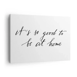 Vászonkép - Kalligrafikus stílusú betűk fehér alapon - 70x50cm - Teljes igazság - Modern fali dekoráció nappalihoz és hálószobához ARTTOR