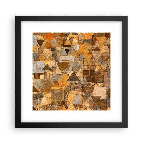 Poszter fehér keretben - Formában a világ - 30x30 cm