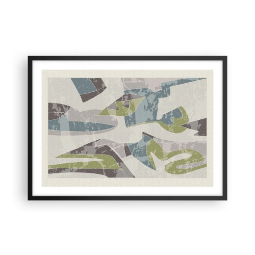 Poszter fehér keretben - Kompozíció üveg mögött - 70x50 cm