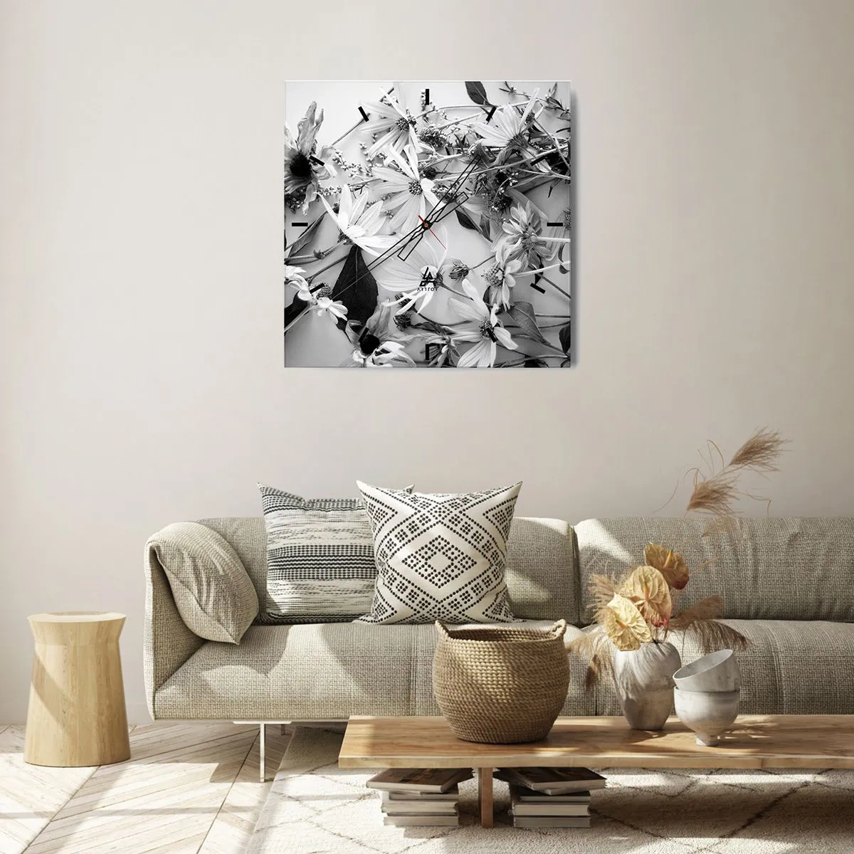 Falióra, Óra - Nem virágcsokor - 40x40 cm