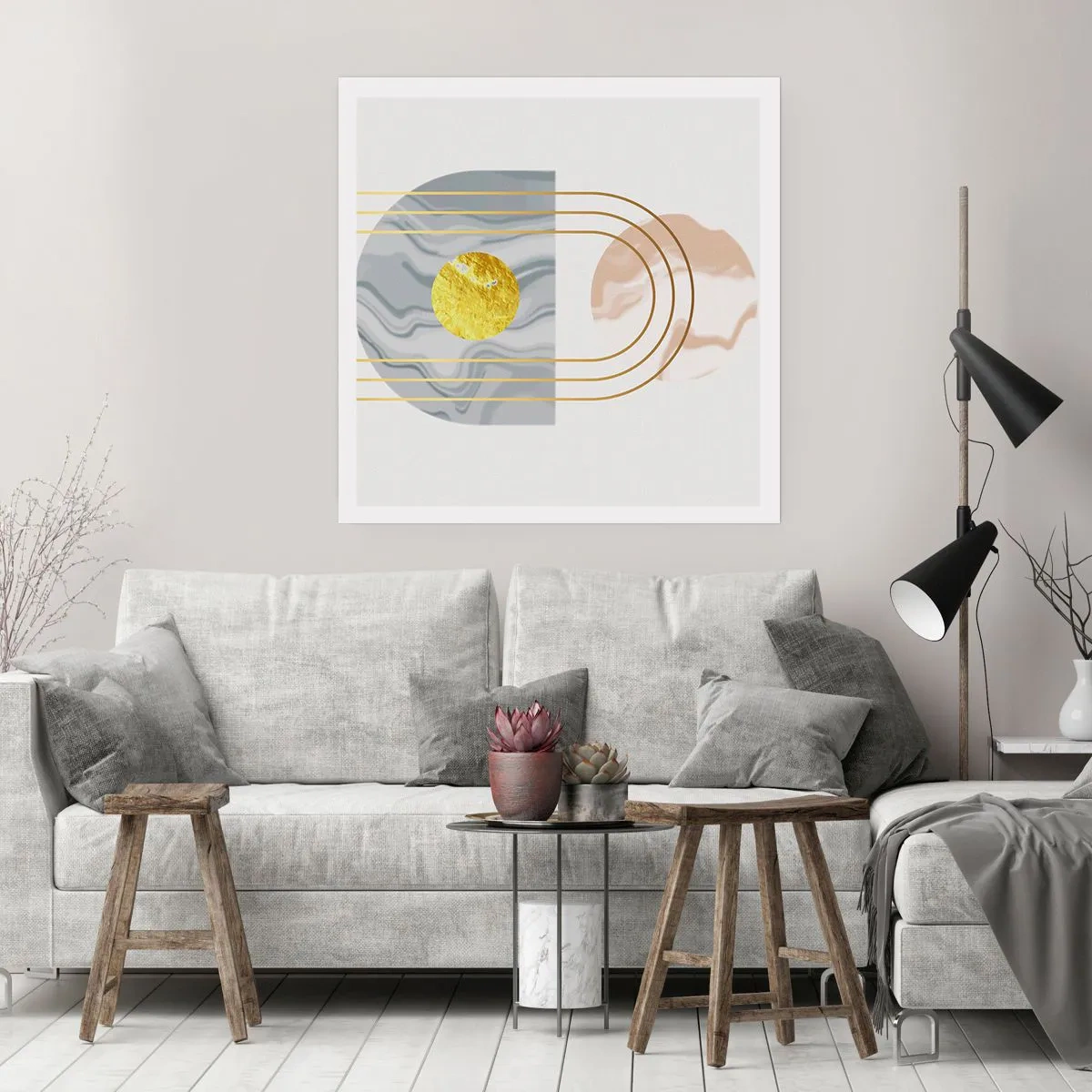 Poszter - Fényerő és ragyogás - 60x60 cm