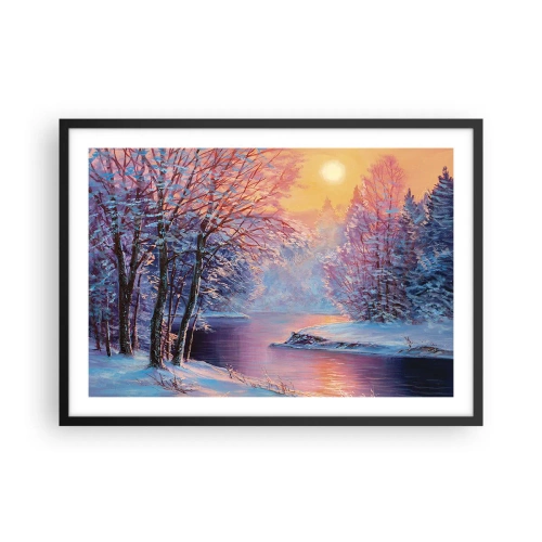 Poszter fehér keretben - A tél árnyalatai - 70x50 cm