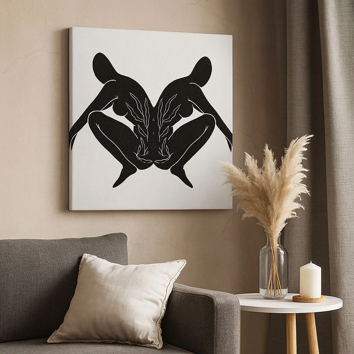 Vászonkép - Egy közös lélek - 30x30 cm