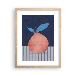 Poszter világos tölgy keretben - Domborúság és sík - 30x40 cm