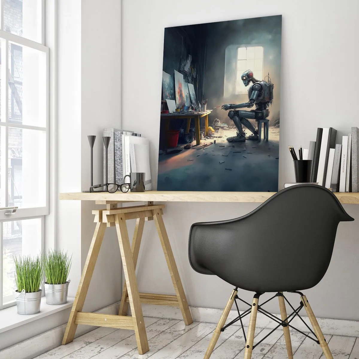 Üveg kép - Az alkotás aktusa - 50x70 cm