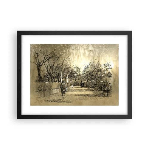 Poszter fehér keretben - Egy tollal megállított pillanat - 40x30 cm