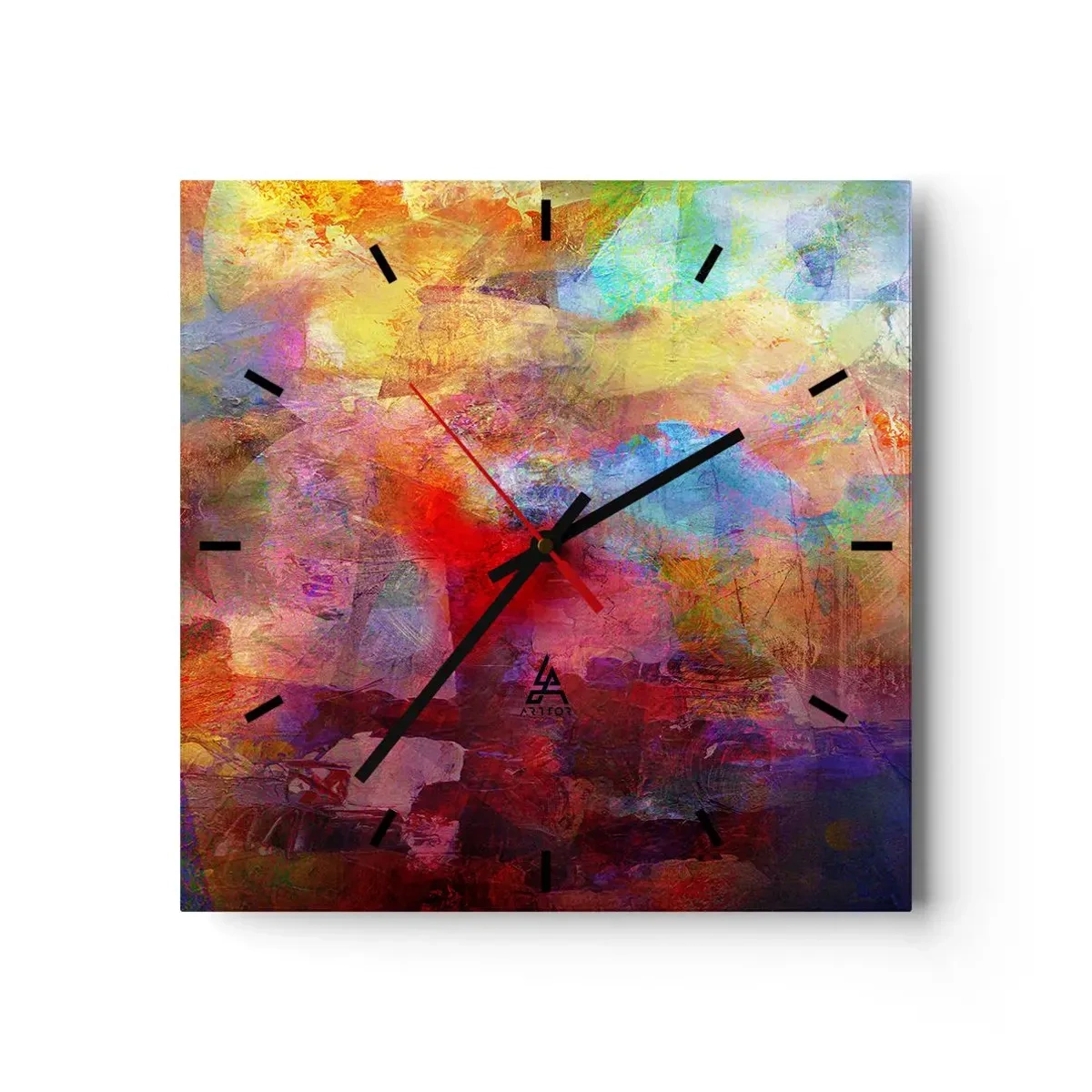 Falióra, Óra - Nézz bele a szivárványba - 30x30 cm
