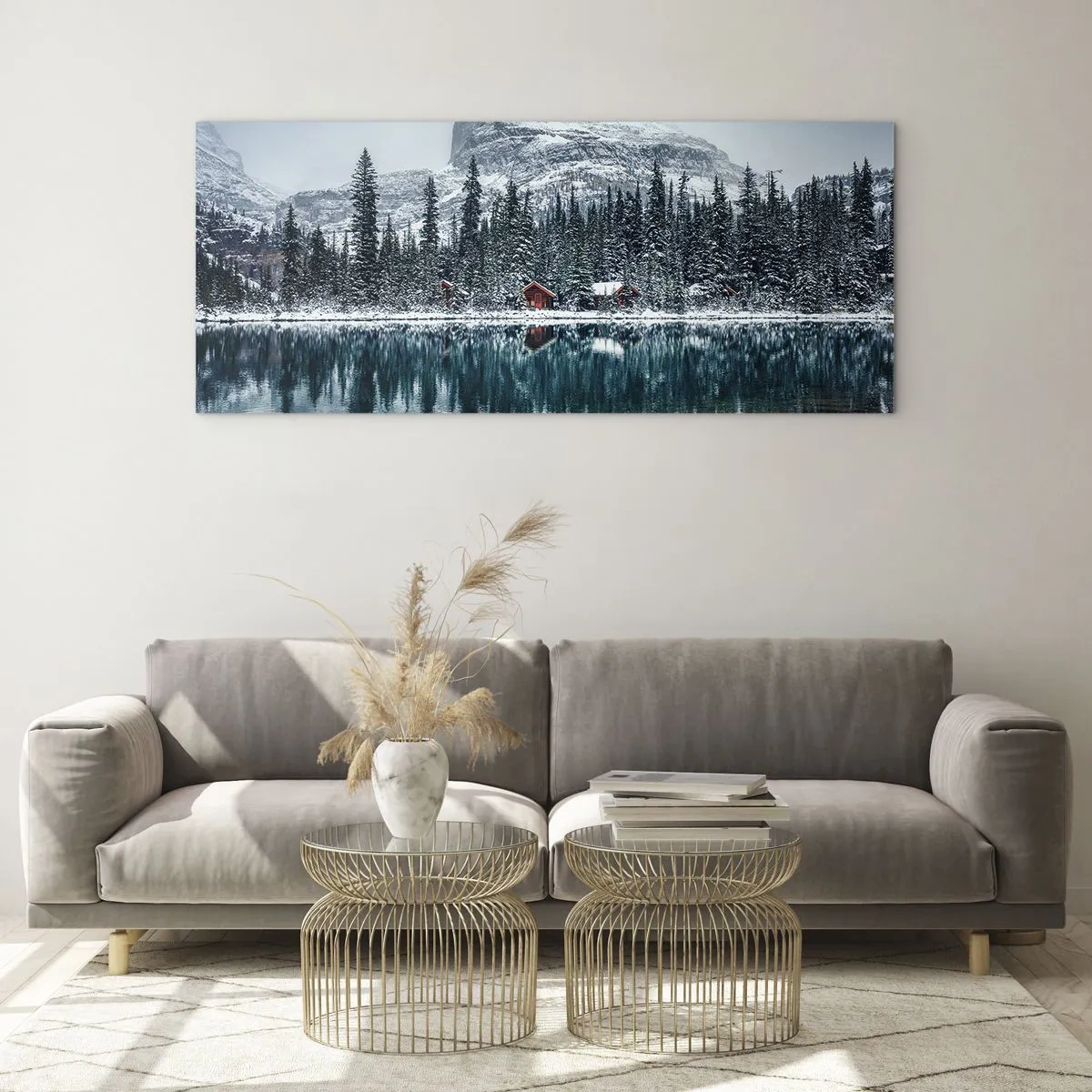 Üveg kép - Kanadai elvonulás - 100x40 cm