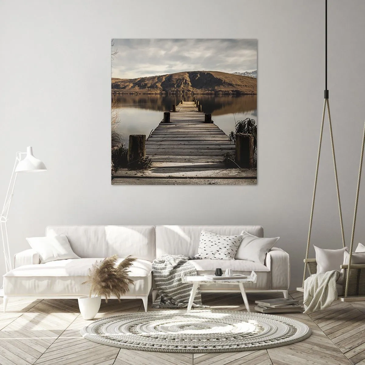 Vászonkép - Táj a csendben - 70x70 cm