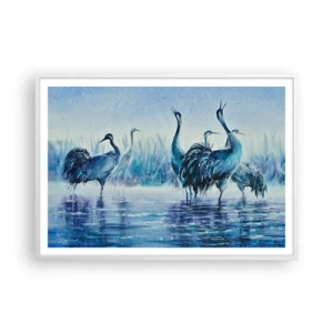 Poszter fekete keretben - Reggeli találkozás - 100x70 cm