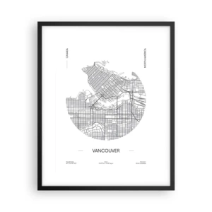 Poszter fehér keretben - Vacouver anatómiája - 40x50 cm