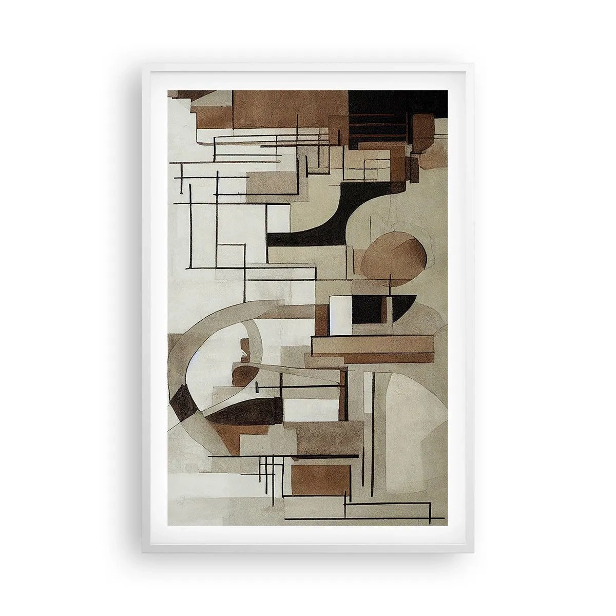 Poszter fekete keretben - Városkép 2.0 - 61x91 cm