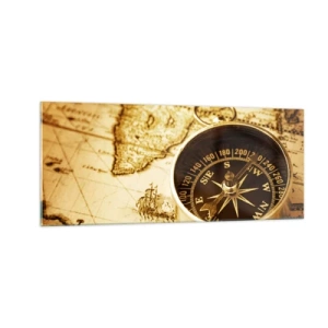 Üveg kép - Keletre, vagy nyugatra? - 100x40 cm