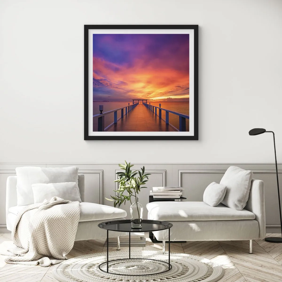 Poszter fehér keretben - Vég nélkül - 60x60 cm