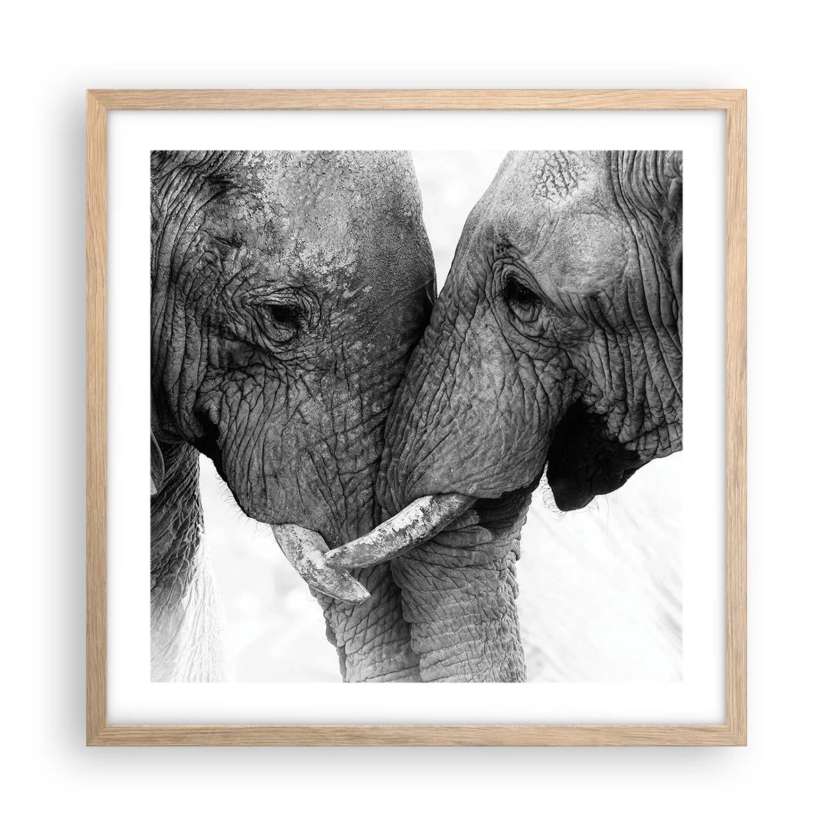 Poszter világos tölgy keretben - Szívélyes vallomás - 50x50 cm