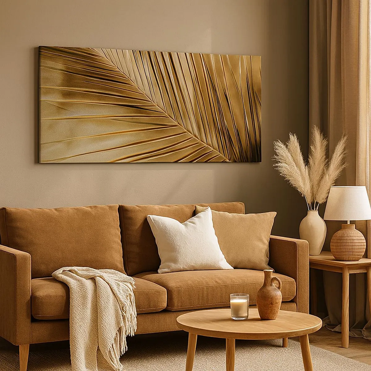 Vászonkép - Természetes oszlopsor - 100x40 cm