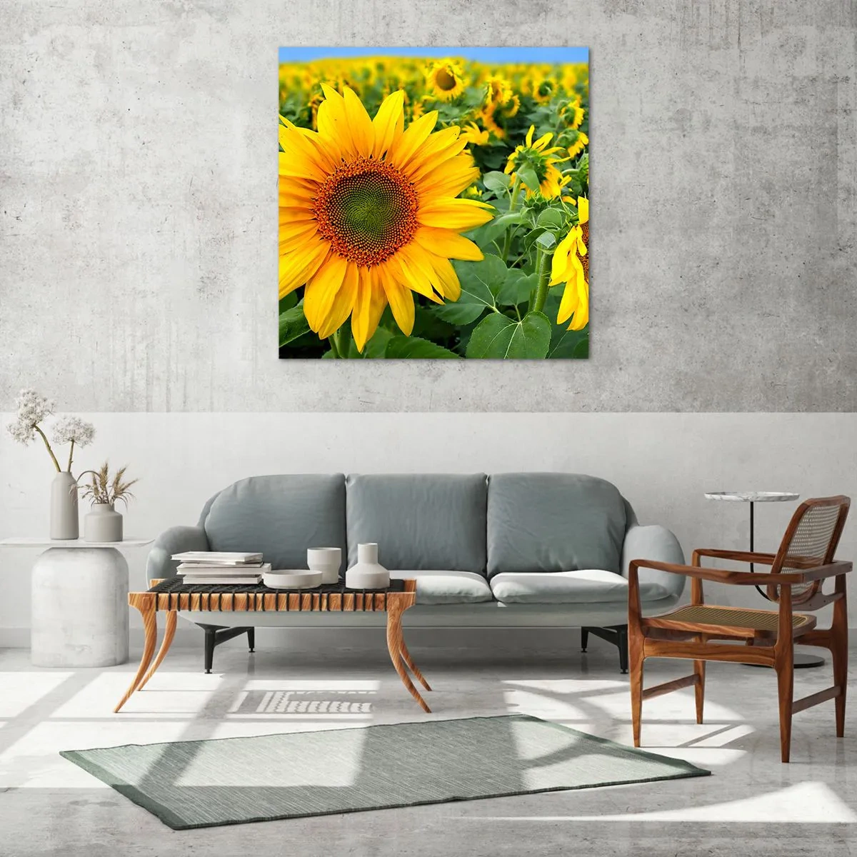 Üveg kép - Napok százai tűztek fel - 40x40 cm