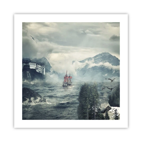 Poszter - Varázslatos vizeken - 50x50 cm