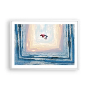 Poszter fekete keretben - Egy másik dimenzióba - 70x50 cm
