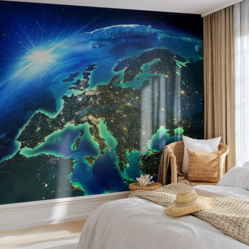 Fotótapéta Premium Canvas - Ragyogó Európa - Világegyetem, Föld bolygó, Kontinensek - 100x70 cm