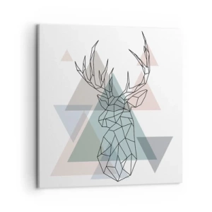 Vászonkép - Egy geometrikus erdőben - 50x50 cm
