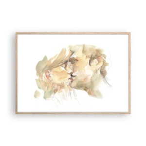 Poszter világos tölgy keretben - Meglelt másik fél? - 100x70 cm