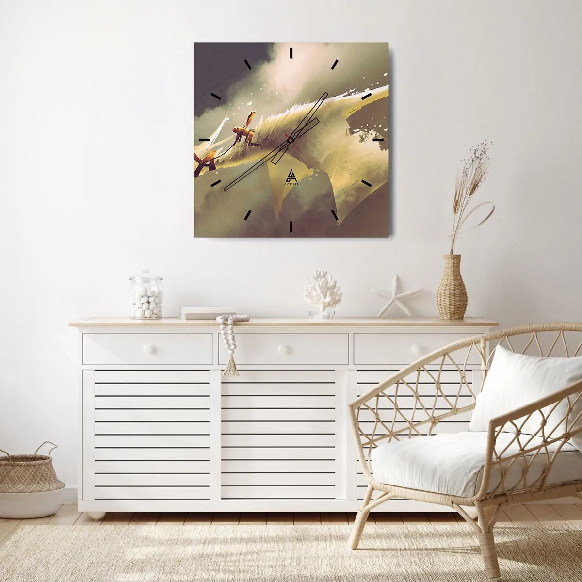 Falióra, Óra - Segítségre a világnak - 40x40 cm