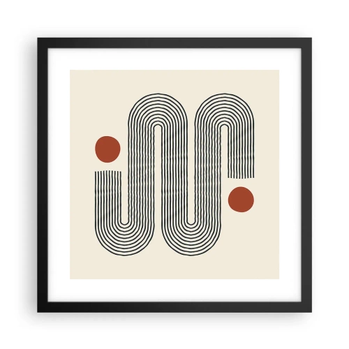 Poszter fehér keretben - Elejétől végéig - 40x40 cm