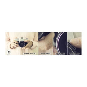 Fotótapéta Minta Premium Sand - Többet látni... - Kamera, Szüret, Fényképezés - 100x30 cm