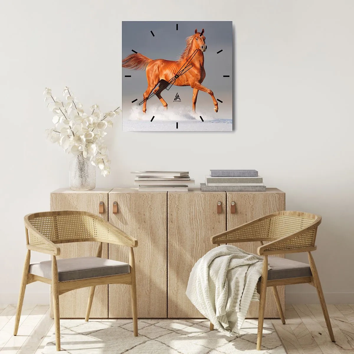 Falióra, Óra - Táncoló szépség - 40x40 cm